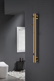 Полотенцесушитель электрический Boheme Oak 724-G 20x150 см золото